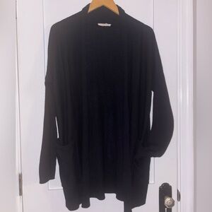 Vintage Esprit Black Open Front Cardigan Sweater